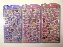 うるちゅるPOPシール クロミ マイメロ ハローキティ 3点セットのサムネイル