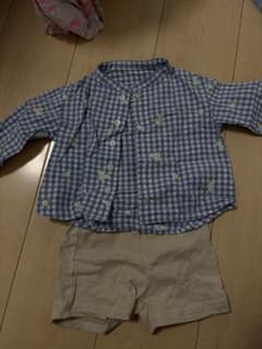 ベビー服 上下セット チェック柄 花柄のサムネイル