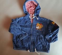 MIKIHOUSE フード付きデニムジャケット 100のサムネイル
