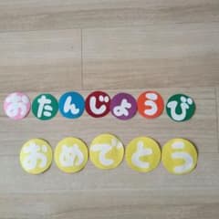 壁面飾り おたんじょうびおめでとうのサムネイル