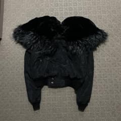 Y2K N2B OPIUM 短丈 フライト ボンバージャケット ファーフード66