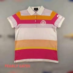 PEARLY GATES ストライプポロシャツ サイズ1 - メルカリ