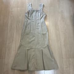⭐︎専用⭐︎ベージュ チノ　 フレアロングワンピース　マーメイドのサムネイル