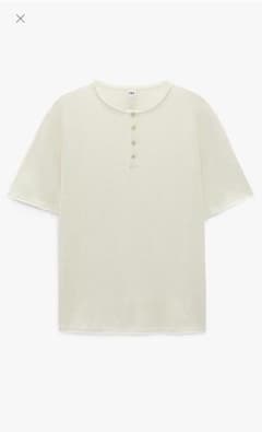 ZARA  ボタンネックシャツのサムネイル