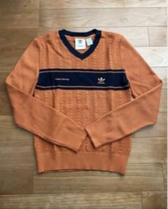 m*•様 y*a様 Wales bonner adidas vネック ニット - メルカリ