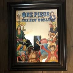 ONE PIECE 鏡 木枠 ミラー ワンピース - メルカリ