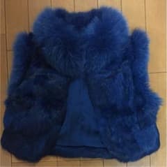 ルシェルブルー    リアルファーショート丈のサムネイル