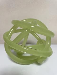 HAY】KNOT ガラス オブジェ 置物 Lサイズ 黄緑色 - メルカリ