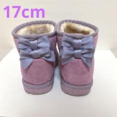 enchante petit バックリボン ムートンブーツ 17cmのサムネイル