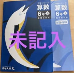 四谷大塚　算数　6年　予習シリーズ 四谷大塚 予習シリーズ 算数 6年 下 難関校対策 解答と解説付 未記入