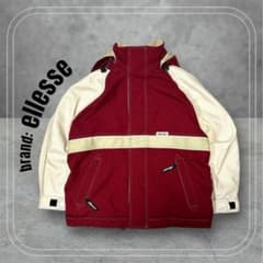 ellesse エレッセ スキーウェア スノーボードウェア ワインレッド白