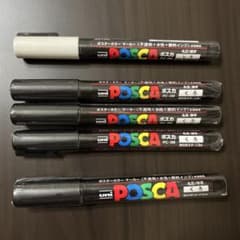 uni POSCA ポスカ PC-3M 中字 細字 5本セットのサムネイル