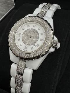 純正ダイヤ CHANEL J12 H2123 レディース腕時計 シャネル - メルカリ