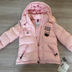 MONCLER JUNIOR ピンクダウンコート 10A - メルカリ