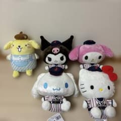 侍ジャパン×サンリオキャラクターズ　BIGぬいぐるみ4種セット+おまけ付き