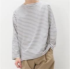 COMOLI/コモリ　ボーダーボートネック　size2のサムネイル