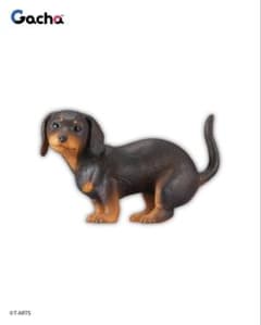 輝*浦様 犬のフィギュア ふんばり〜ぬ 3 ミニチュアダックスフントのサムネイル
