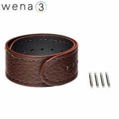 ロン様専用 wena3用 レザーバンド18mm ブラウン ソニー ウェナ ベルトのサムネイル