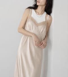 シモーネロシャ H&M サテンレース キャミソールドレス ワンピース
