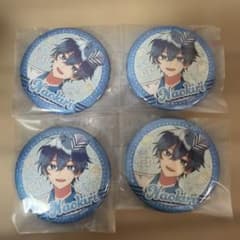 カラフルピーチ なおきり 4個 ラメキラ 缶バッジ からぴち ダイナー