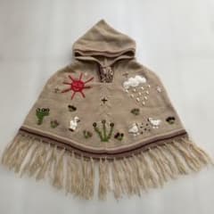 チチカカ ベビー・キッズ 刺繍ポンチョのサムネイル