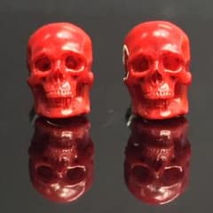 8.3mm セラミック アクセサリー ドクロ スカル ピアスのサムネイル