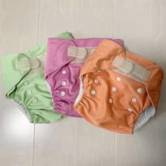 布おむつカバー　新生児〜　3枚セットのサムネイル