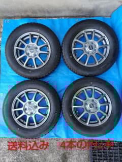 145/80R13 スタッドレス・アルミホイールセット4本の内2本