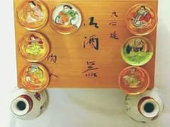 九谷焼 七福神 酒器セット 金彩 陶文 木箱付き - メルカリ
