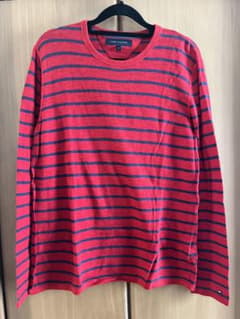 TOMMY HILFIGER ボーダーコットンニットのサムネイル