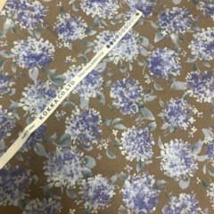 KOKKA 生地 紫陽花柄 ブラウンのサムネイル