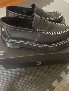 Dr. Martens ローファー ブラック ホワイトダブルステッチ 箱付き