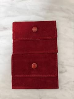 【美品】Cartierジュエリーポーチ 2個セット 携帯用 アクセサリーケース②