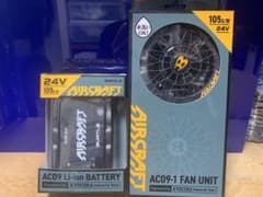 ☆バートル エアークラフト リチウムバッテリー24v・ファンユニット☆1回使用のサムネイル