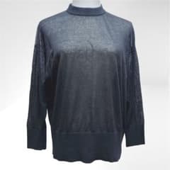 かぐれ 24SS コットンシルク シアーニット プルオーバー 上品 サマー