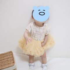 ツイードチュールドレス　size73のサムネイル