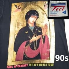 デッドストック 90s USA製 ポールマッカートニー Tシャツ ➉ 90s ポールマッカートニー Tシャツ Lサイズ ヴィンテージ タグTECT