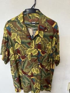 【本場ハワイ製】Island Traditions アロハシャツ オウム柄 L￼のサムネイル