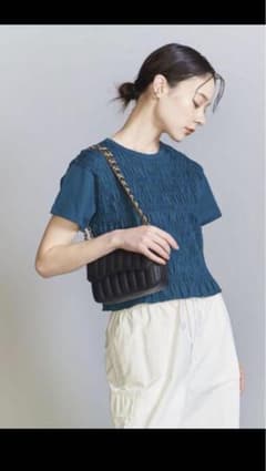 コットン天竺 シャーリングTシャツのサムネイル
