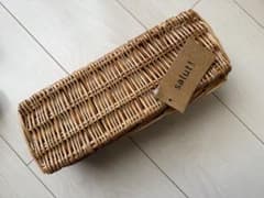 【新品・タグ付】salut! サリュ　柳フタ付カトラリーケースのサムネイル