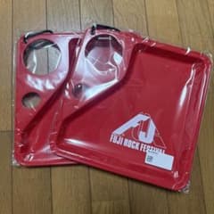 FUJI ROCK フジロック アウトドアトレー　2枚　トレー 赤　2025 FUJI ROCK フジロック アウトドアトレー 2枚 トレー 赤 2025 - メルカリ