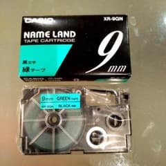 CASIO NAME LAND テープ  XR-9GN　ディズニーほかおまけ付きのサムネイル