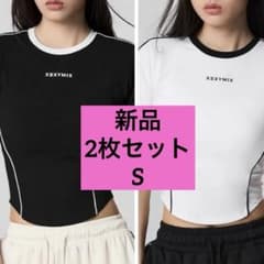 新品タグ付き ゼクシィミックス 配色パイピング 半袖 2枚セット Sサイズ 新作