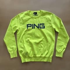 PING ピン 蛍光イエロー セーター - メルカリ