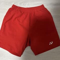 ゆ*ん様 YONEX バドミントンウェア ハーフパンツ レッド Sのサムネイル