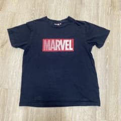 [MARVEL]GU 로고 프린트 T셔츠 블랙.[가격 인하중!]