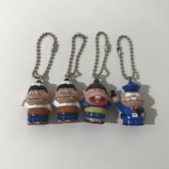 当時物】天才バカボン バカボンのパパ バカボン 本官 キーホルダー 4体