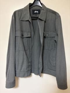 STUSSY チェック柄ジャケット グレーのサムネイル