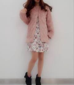 CECIL McBEE☆ピンクファーコート　平成女子のサムネイル