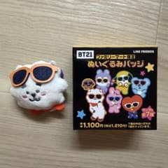 [9/15 가격 인하] BT21 패밀리 마트 한정 봉제인형 배지 RJ